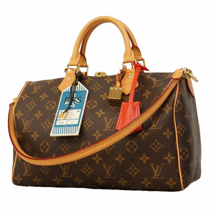 Louis Vuitton Handbag Monogram Speedy Bandouliere Brown Red 2-Way Bag