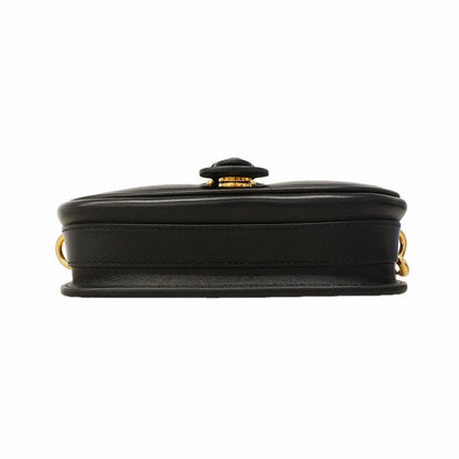 Dior Shoulder Bag Bobbi Leather Black Gold — view 3
