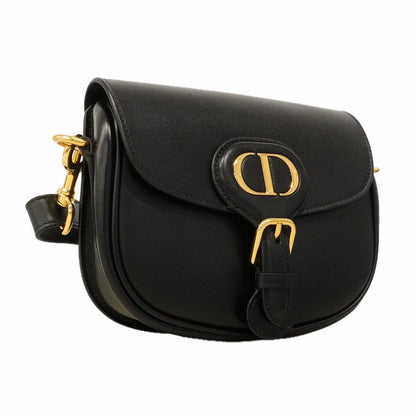 Dior Shoulder Bag Bobbi Leather Black Gold — view 2