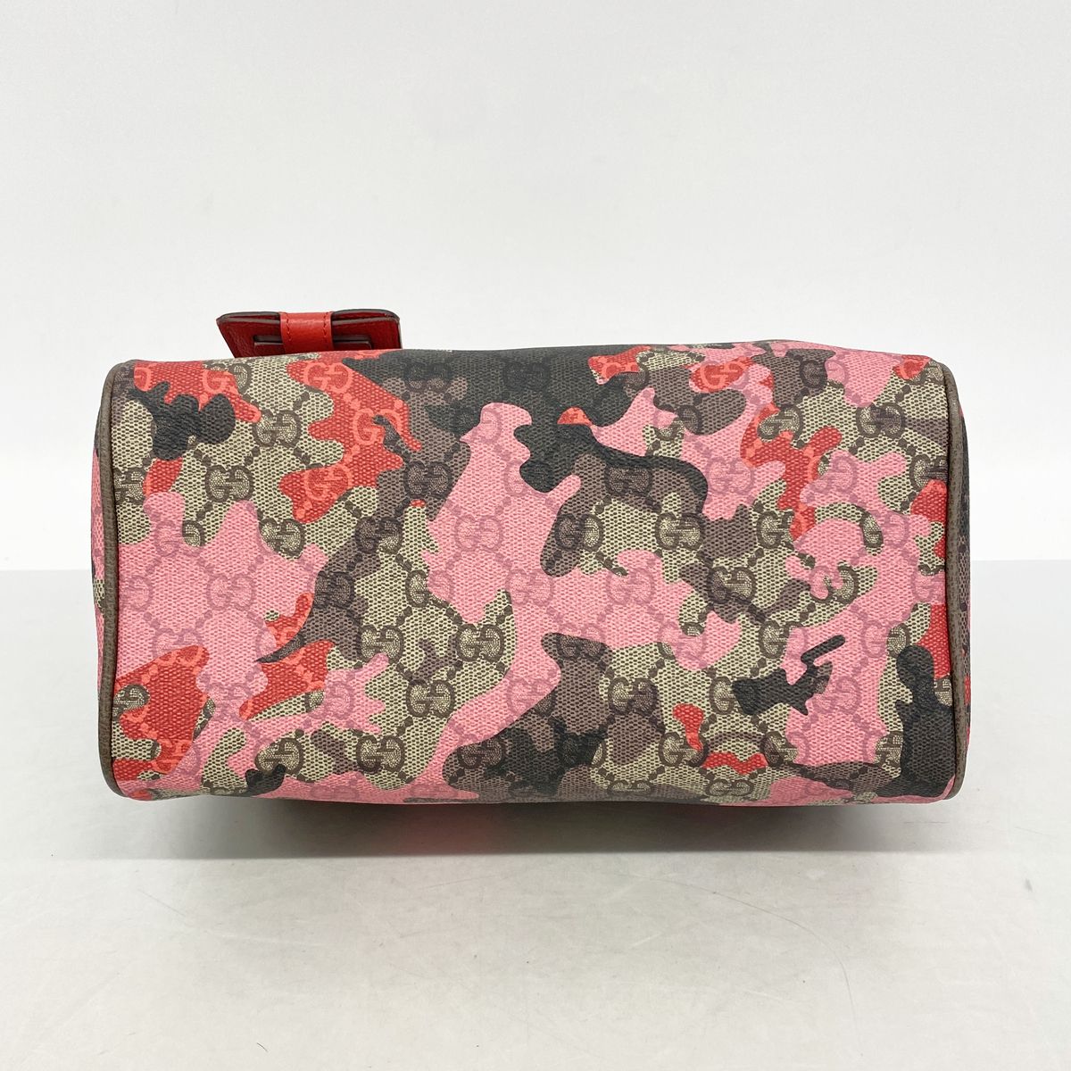 Gucci Handbag GG Camouflage Brown Red Pink Silver 2-Way Bag — view 3