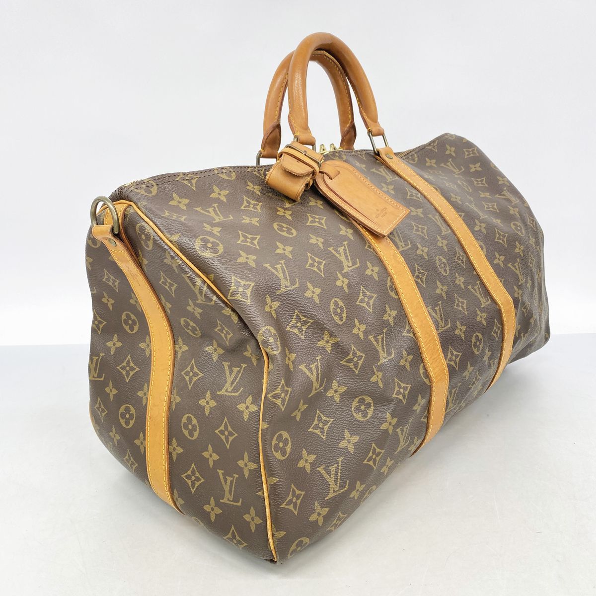 Louis Vuitton Boston Bag Monogram Keepall Bandouliere 50 Brown — view 2