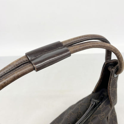 Gucci Handbag Denim Brown Silver — view 8