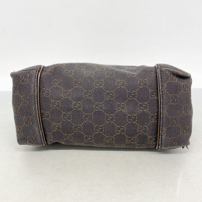 Gucci Handbag Denim Brown Silver — view 3
