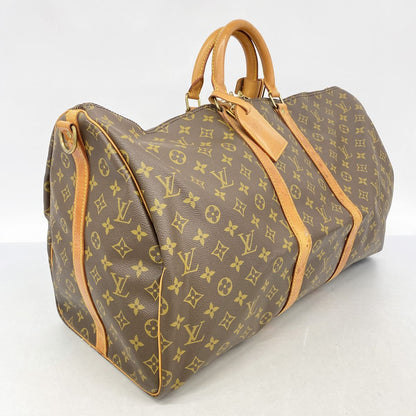 Louis Vuitton Boston Bag Monogram Keepall Bandouliere 55 Brown — view 2