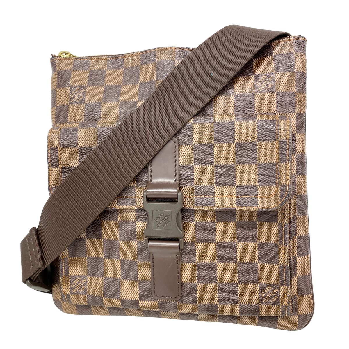 Louis Vuitton Shoulder Bag Damier Pochette Melville Ebene