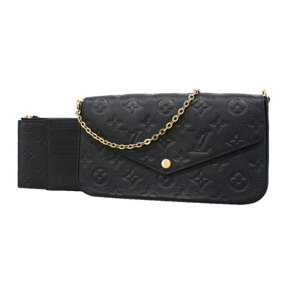 Louis Vuitton Wallet on Chain Monogram Empreinte Pochette Felicie Noir Shoulder