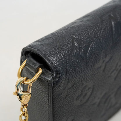 Louis Vuitton Wallet on Chain Monogram Empreinte Pochette Felicie Noir Shoulder — view 7