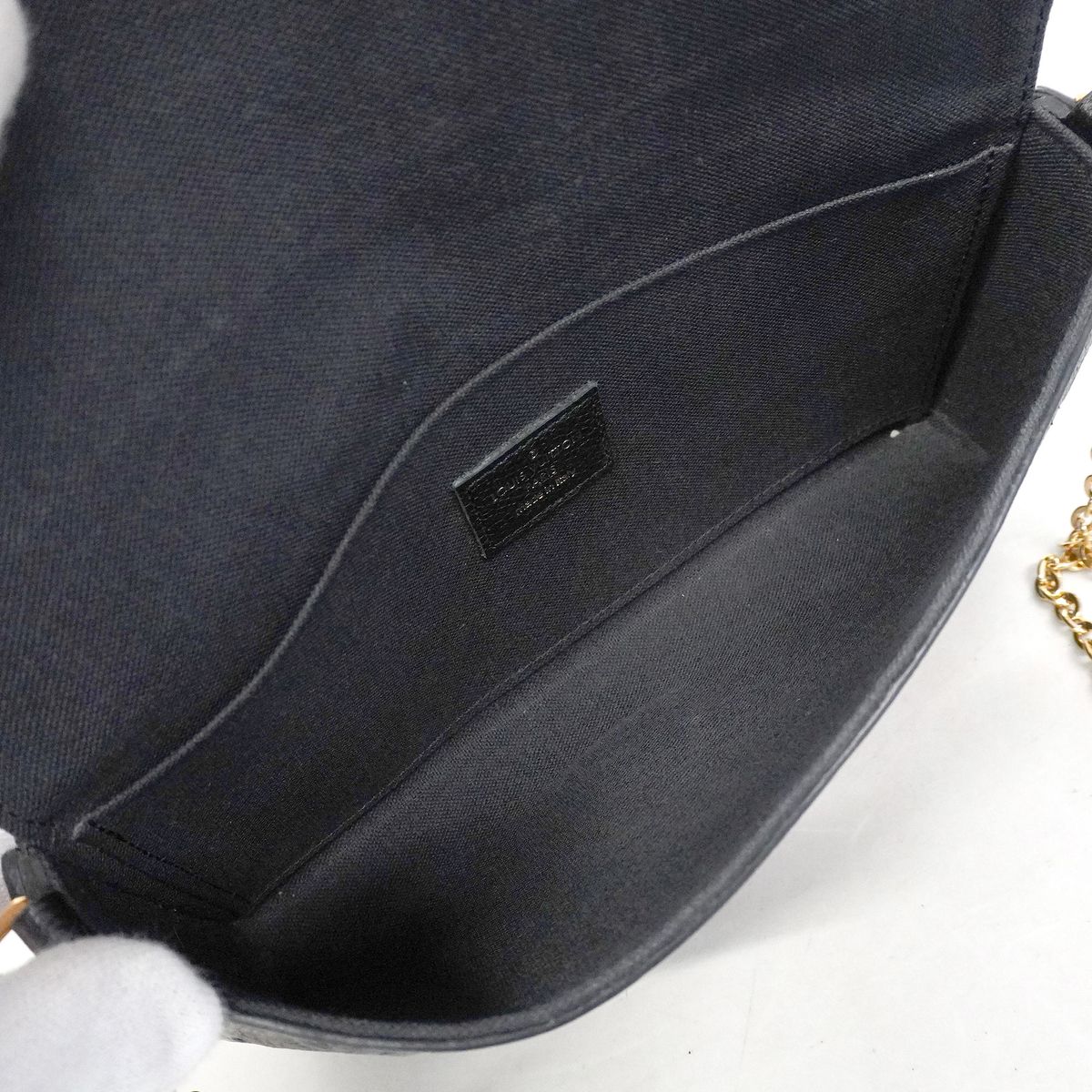 Louis Vuitton Wallet on Chain Monogram Empreinte Pochette Felicie Noir Shoulder — view 4