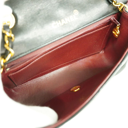 Chanel Shoulder Bag Diana Lambskin Black Gold — view 4