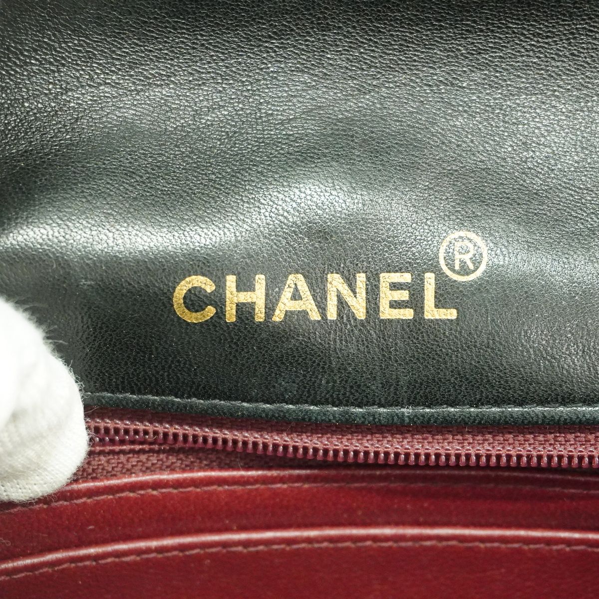 Chanel Shoulder Bag Diana Lambskin Black Gold — view 5