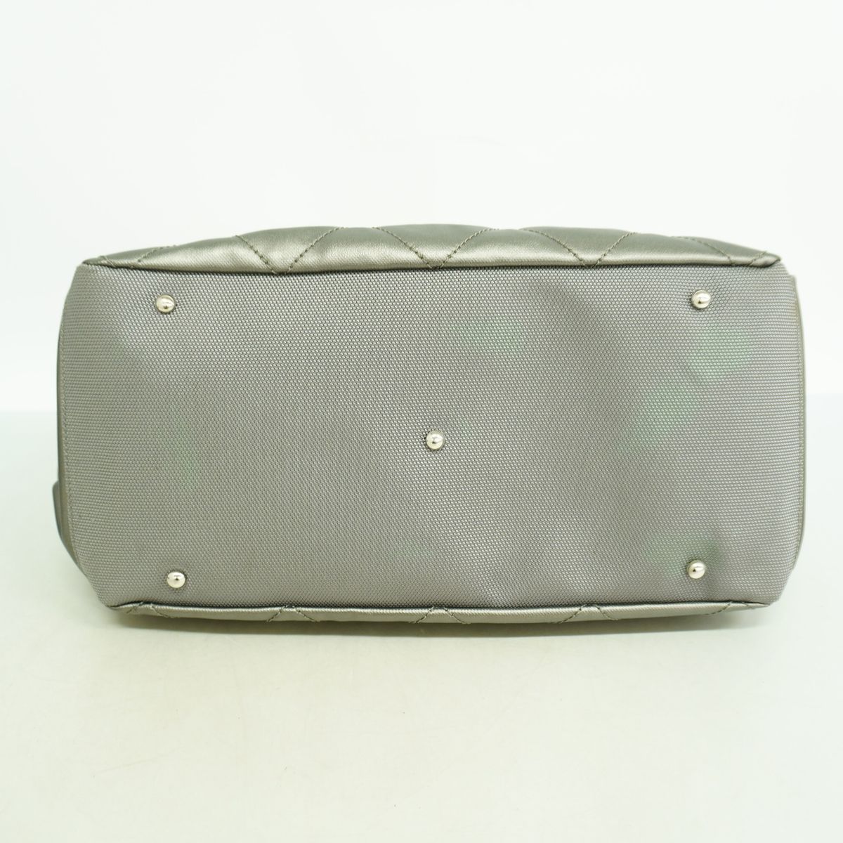 Chanel Shoulder Bag Paris Biarritz Gray Silver — view 3