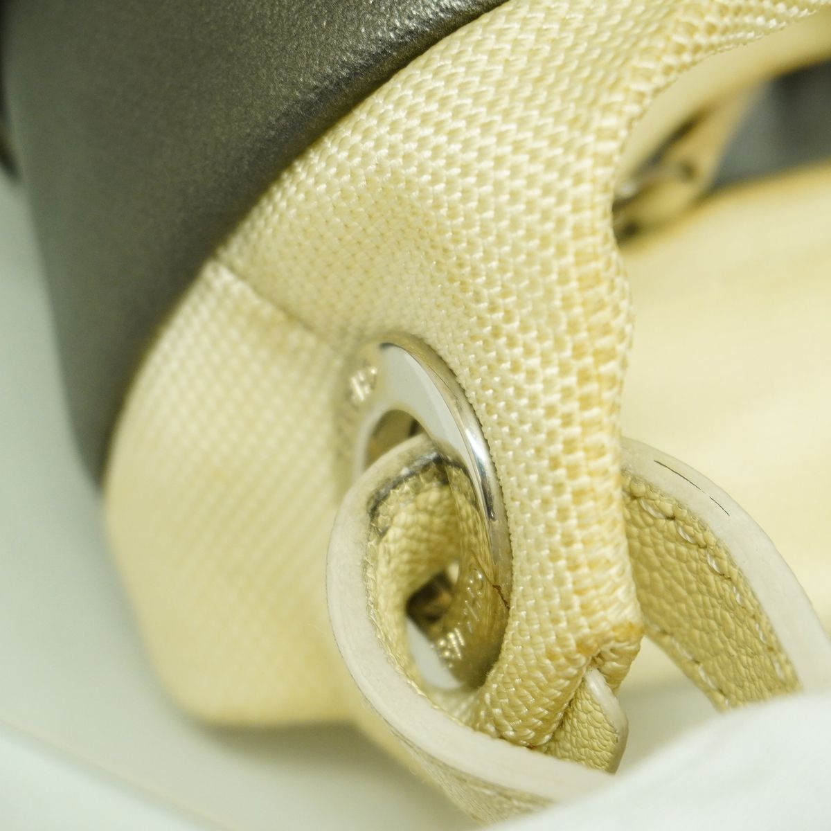 Chanel Shoulder Bag Paris Biarritz Gray Silver — view 7