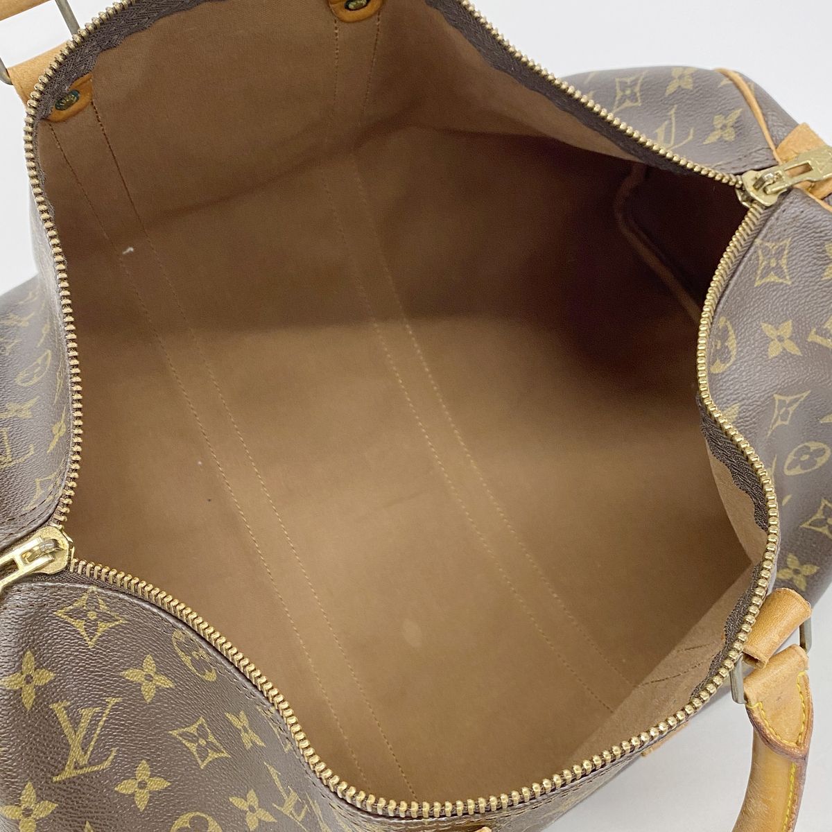 Louis Vuitton Boston Bag Monogram Keepall 45 Brown — view 4