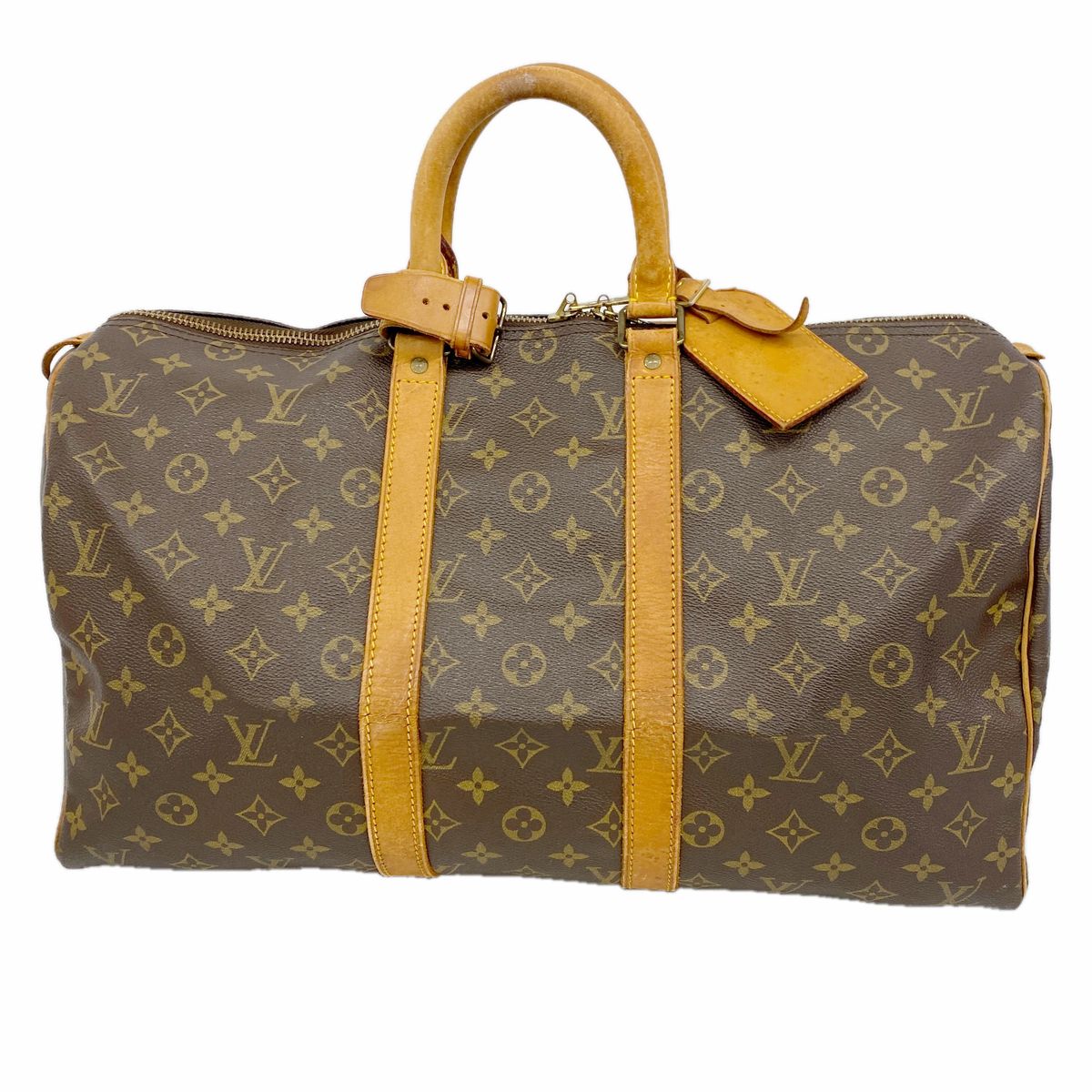Louis Vuitton Boston Bag Monogram Keepall 45 Brown