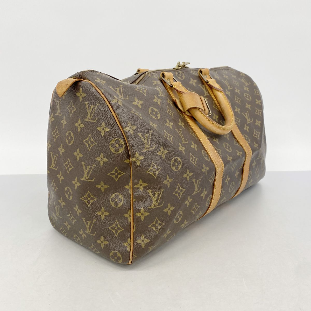 Louis Vuitton Boston Bag Monogram Keepall 45 Brown — view 2