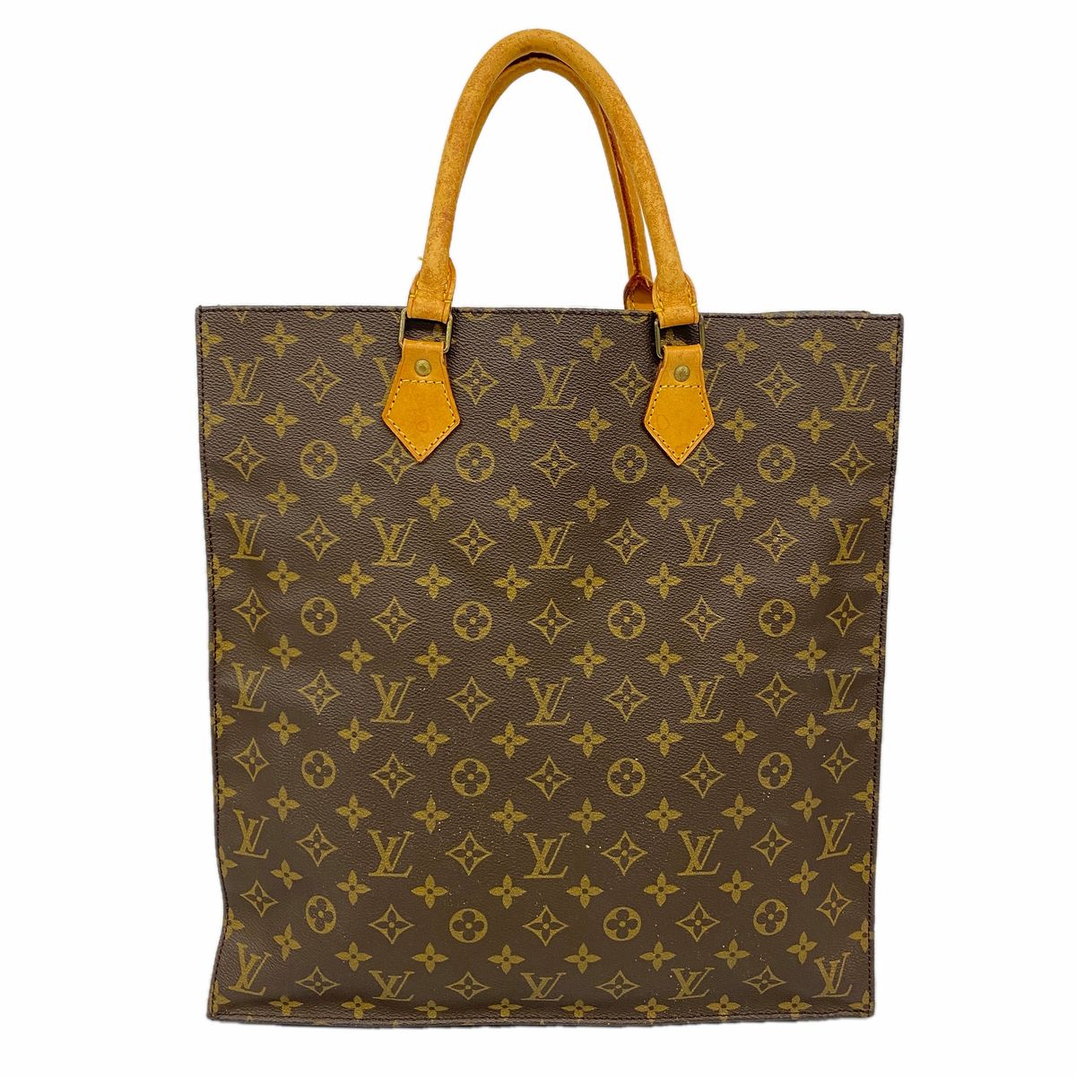 Louis Vuitton Tote Monogram Sac Plat Brown