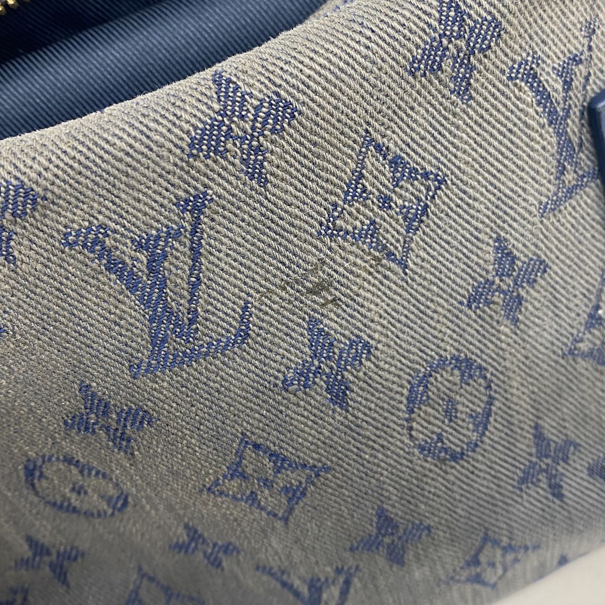 Louis Vuitton Belt Bag Monogram Denim Outdoor Navy — view 8