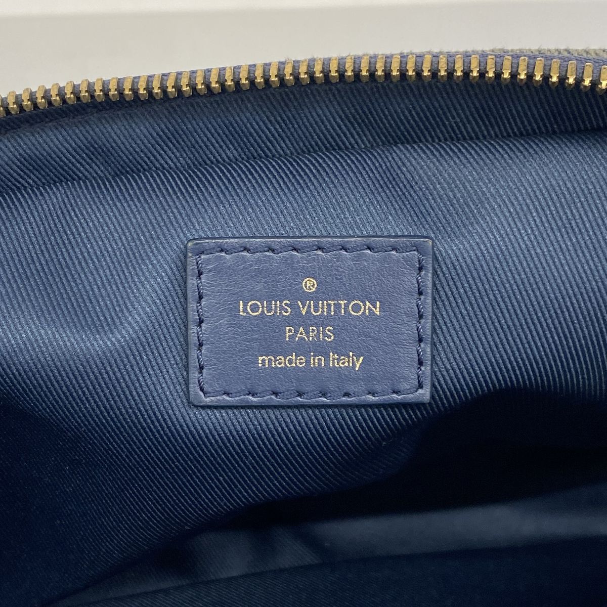 Louis Vuitton Belt Bag Monogram Denim Outdoor Navy — view 5