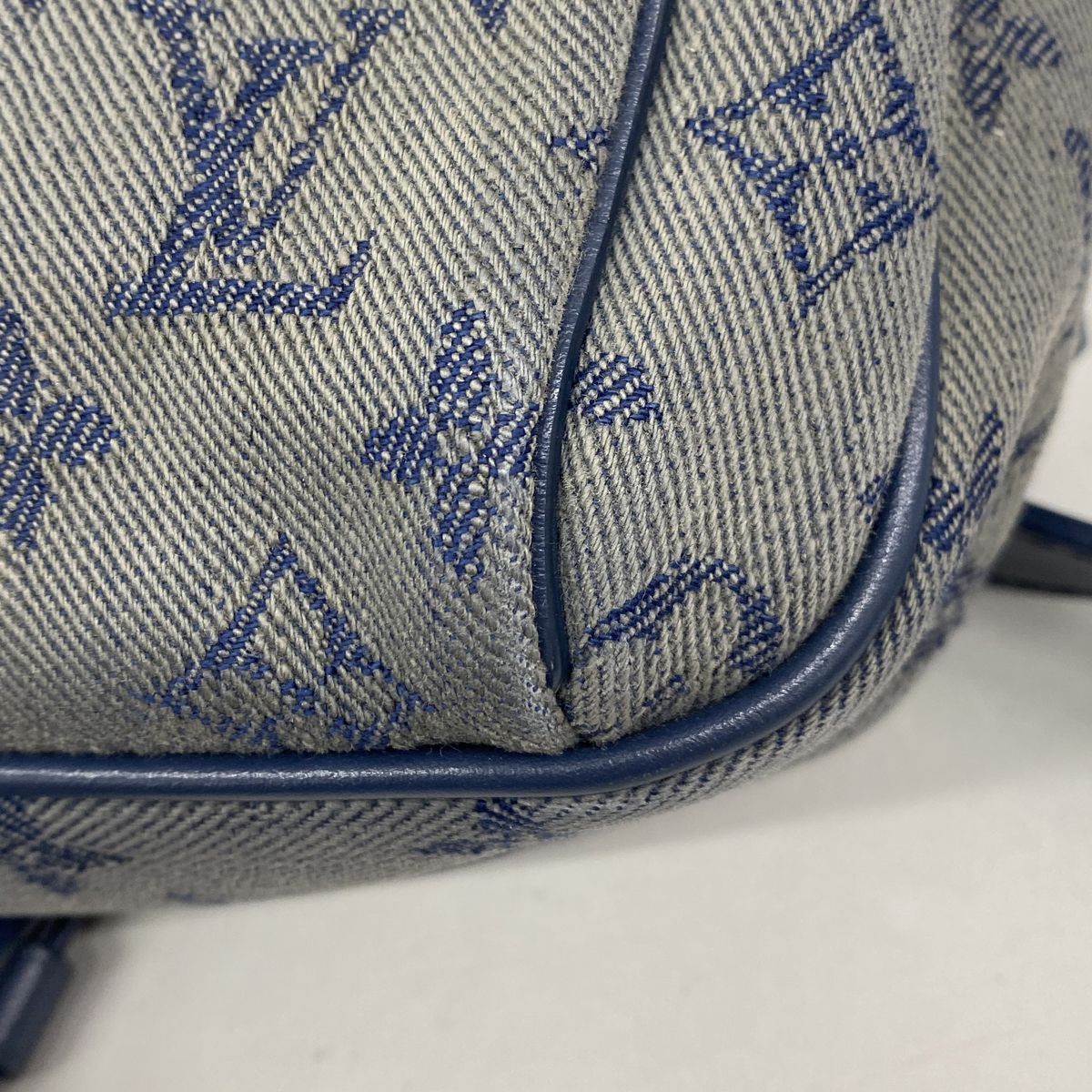 Louis Vuitton Belt Bag Monogram Denim Outdoor Navy — view 7