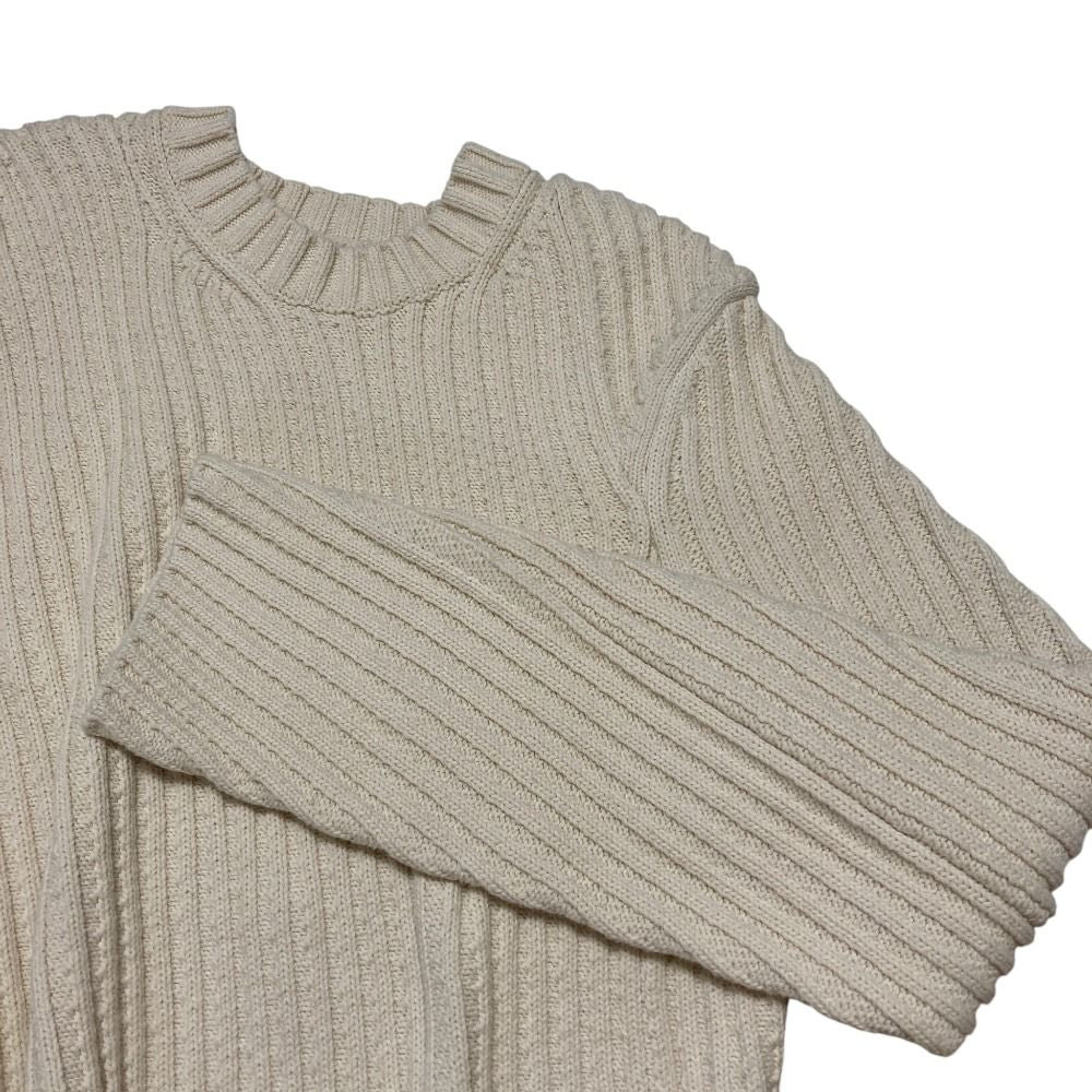 Celine Phoebe Philo Era Diagonal Rib Knit Sweater Ivory — view 3