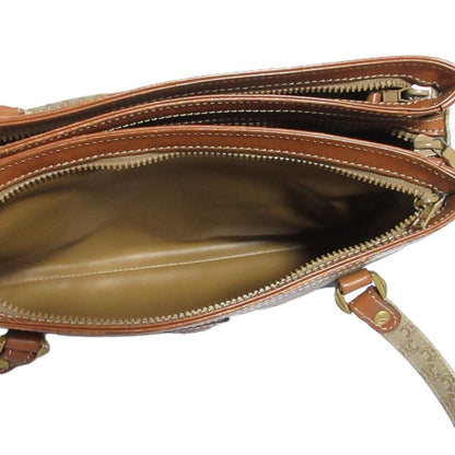 Celine Macadam Leather Tote Beige Brown — view 7