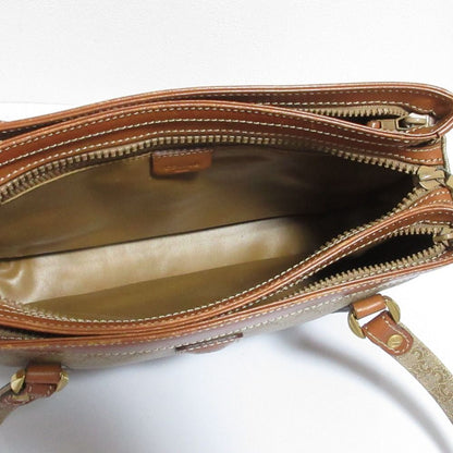 Celine Macadam Leather Tote Beige Brown — view 8