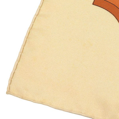 Hermes Scarf Carre 90 Silk Orange les Voitures Transformation Foldable — view 2