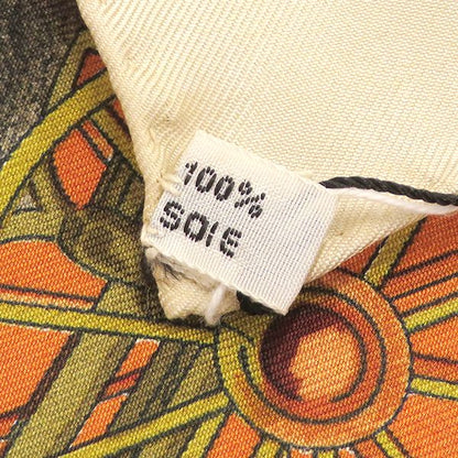 Hermes Scarf Carre 90 Silk Orange les Voitures Transformation Foldable — view 6
