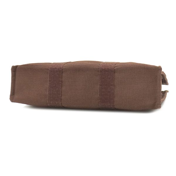 Hermes Tote Her Line MM Canvas Brown Silver — view 3