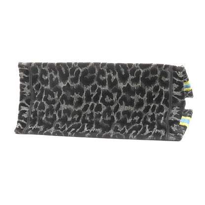 Dior Tote Book Medium Velour Black Yellow Blue Leopard Print — view 3