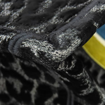 Dior Tote Book Medium Velour Black Yellow Blue Leopard Print — view 4