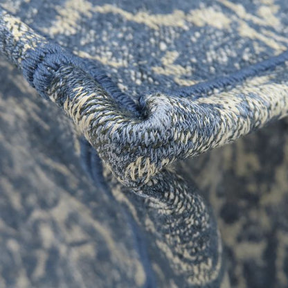 Dior Tote Book Large Cotton Blue Embroidery Botanical Pattern — view 4