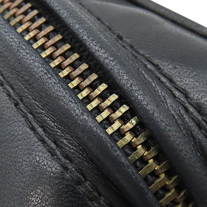Chanel Shoulder Bag Quilted Lambskin Black Gold Fringe 25 — view 8