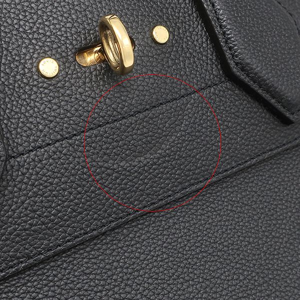 Louis Vuitton 2-Way Bag City Steamer MM Leather Noir Gold Black Handbag — view 5