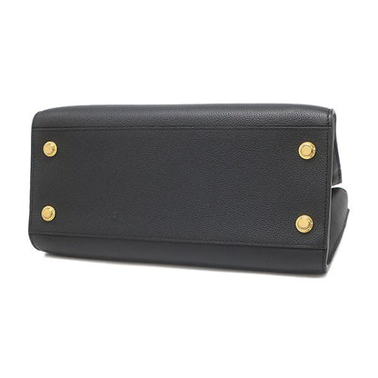 Louis Vuitton 2-Way Bag City Steamer MM Leather Noir Gold Black Handbag — view 3