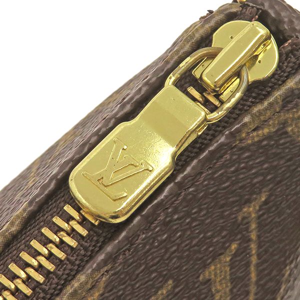 Louis Vuitton Pouch Pochette Accessoires Monogram Canvas Gold Vintage Handbag — view 5