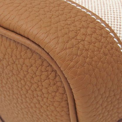 Hermes Handbag Neo Garden 23 Toile H Negonda Ecru Gold Silver Party-g — view 4