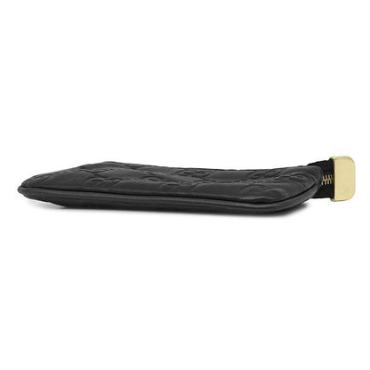 Gucci Coin Purse Guccissima Leather Black Gold Key Case — view 3
