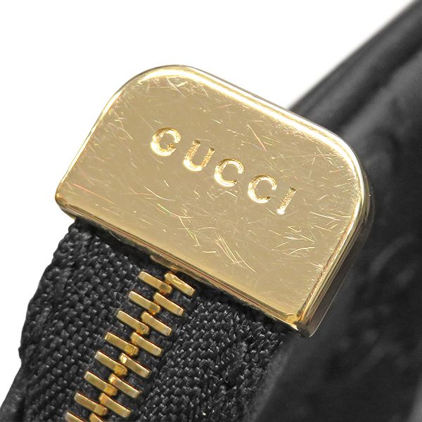 Gucci Coin Purse Guccissima Leather Black Gold Key Case — view 7