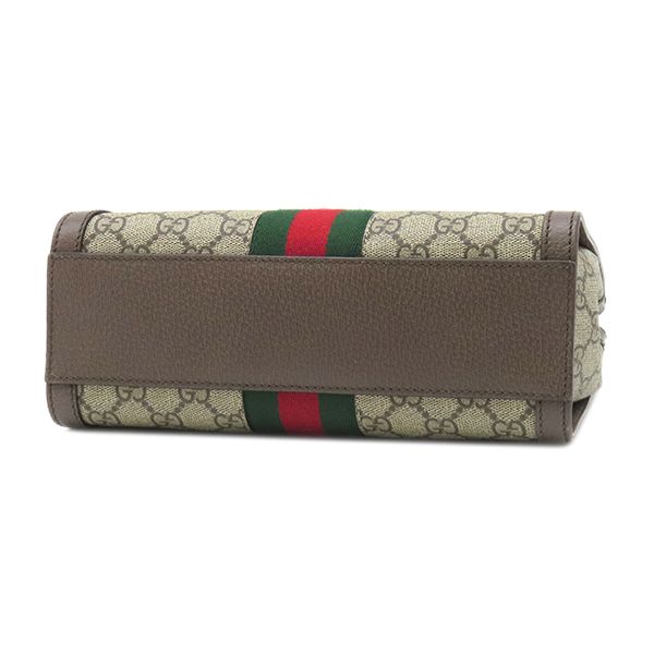 Gucci 2-Way Ophidia GG Small Tote Supreme Canvas Leather Beige Ebony Gold — view 3