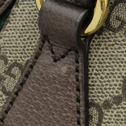 Gucci 2-Way Ophidia GG Small Tote Supreme Canvas Leather Beige Ebony Gold — view 5