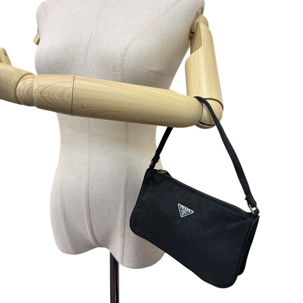 Prada Nylon Handbag Black — view 8