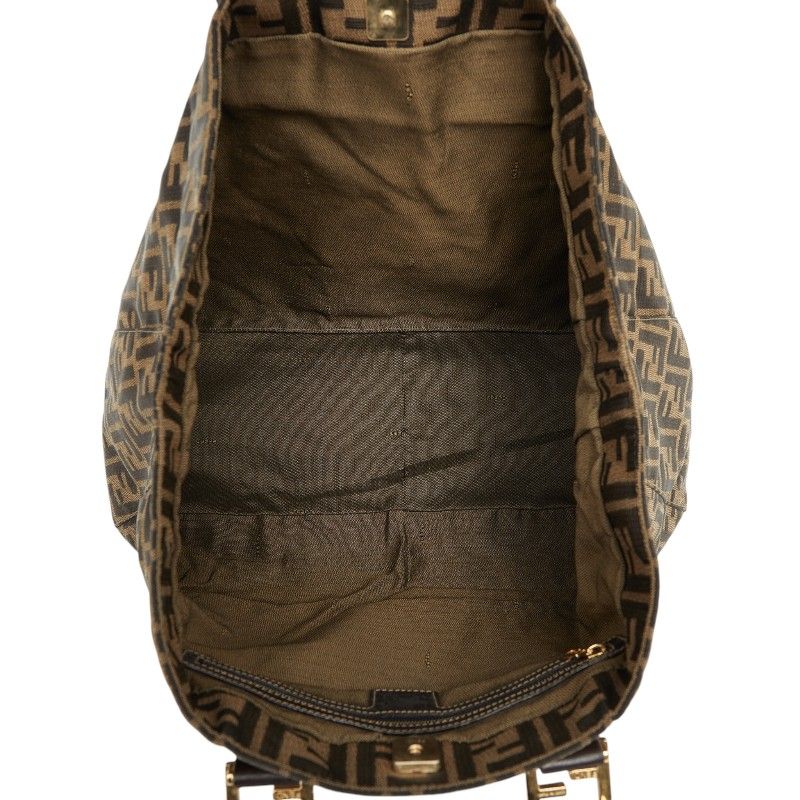 Fendi Zucca Tote Brown Canvas Leather — view 8