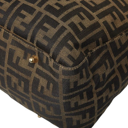 Fendi Zucca Tote Brown Canvas Leather — view 4