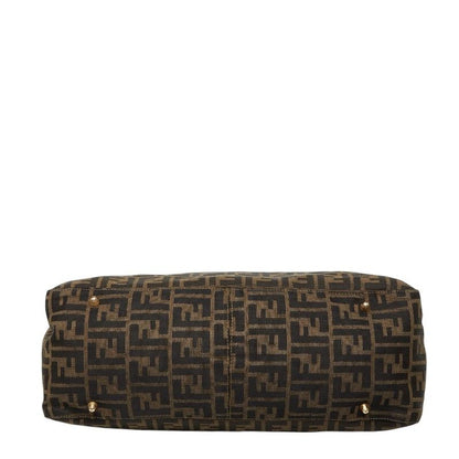Fendi Zucca Tote Brown Canvas Leather — view 3
