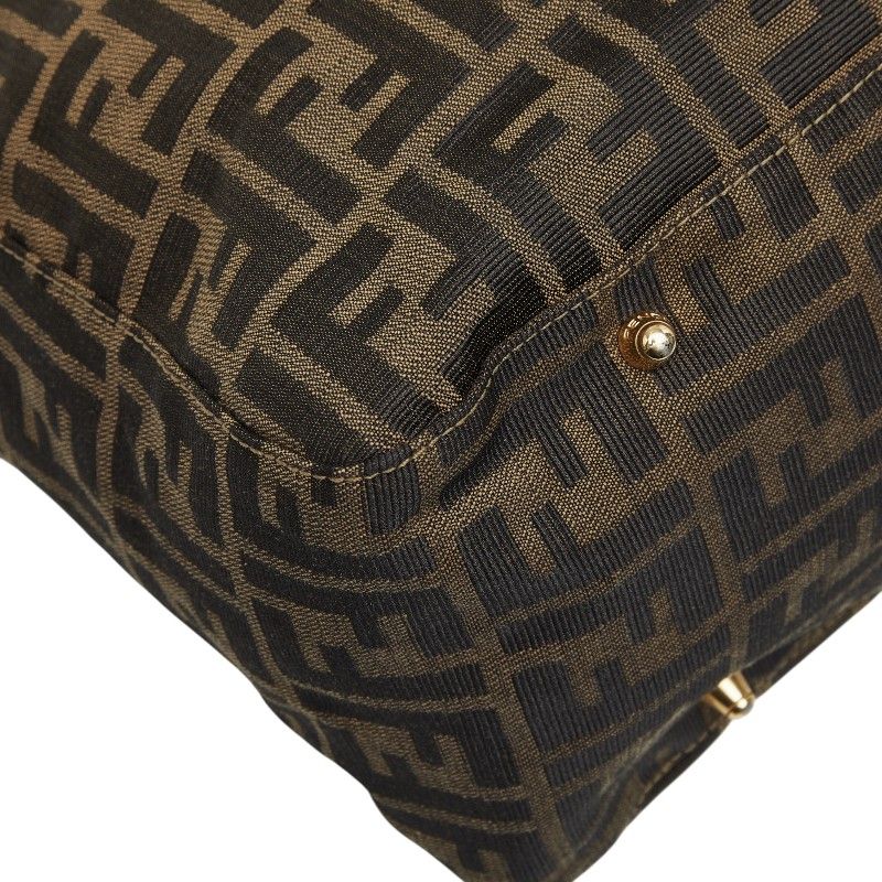 Fendi Zucca Tote Brown Canvas Leather — view 7