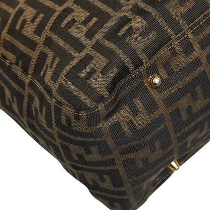 Fendi Zucca Tote Brown Canvas Leather — view 7