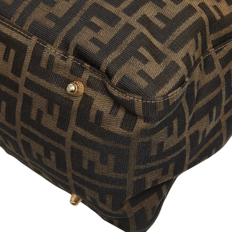 Fendi Zucca Tote Brown Canvas Leather — view 6
