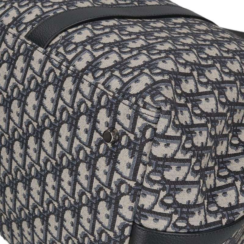 Dior Weekender 40 Oblique Jacquard Calfskin Boston Bag — view 4