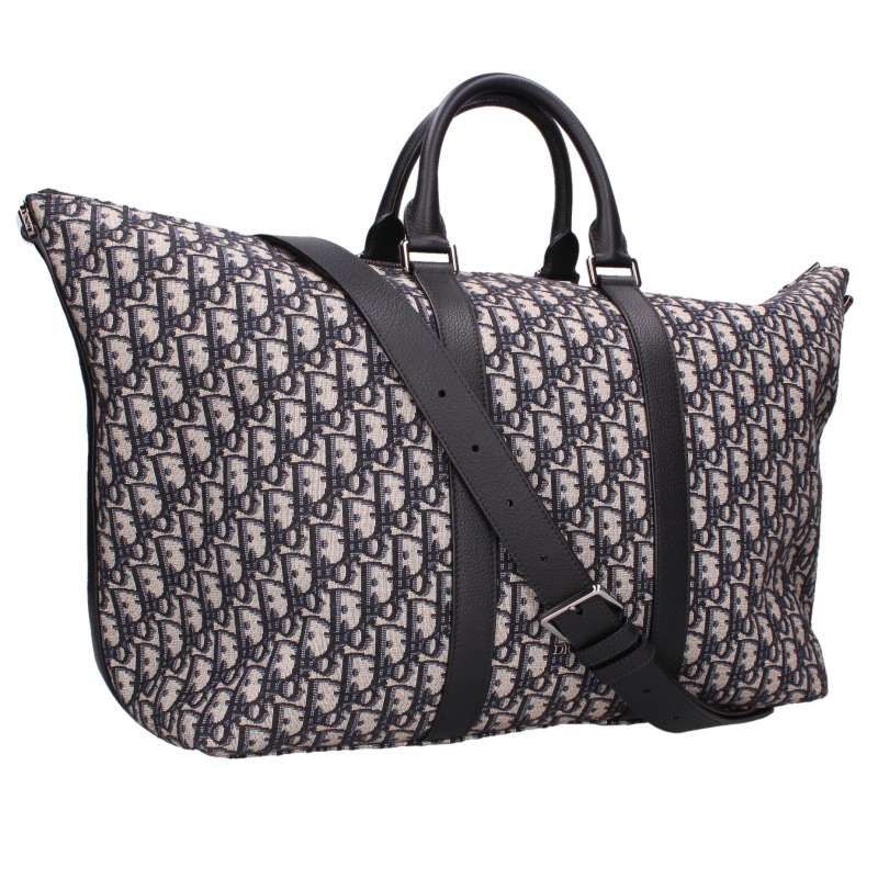Dior Weekender 40 Oblique Jacquard Calfskin Boston Bag